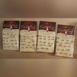 4 sets candle beads gold